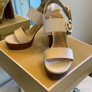 Michael Kors Summer Cream Platform Heels